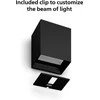 Sieninis šviestuvas Philips Hue WCA Resonate Outdoor Downward Wall Lantern, Juodas | 8 W | 2000-6500 Hue Baltas Color Ambiance