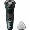 Barzdaskutė Rotacinis Skustuvas - Philips X3052/00 PowerCut System Juodas, Žalias