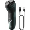 Barzdaskutė Rotacinis Skustuvas - Philips X3052/00 PowerCut System Juodas, Žalias