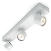 Sieninis šviestuvas „Philips Star MyLiving 3 WarmGlow Baltas“.