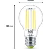 „Philips“ klasikinė LED lempa su 40 W, E27 pagrindu, skaidri, šaltai balta (4000 K)