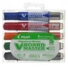Pilot Pen Žymeklių baltai lentai rinkinys Pilot V Board Master, apvaliu galiuku, 5 spalvos