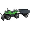 Language Lizard Llc PLASTO keturratis su plūgu ir priekaba 52 cm žalia PLA1601