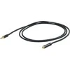 PROEL 3,5 mm stereo moteriškas iki 3,5 mm stereo vyriškas ausinių lizdas, 5 m, juodas