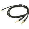 PROEL 3,5 mm stereo vyriškas - 2 x 6,3 mm monofoninis, 3 m, juodas