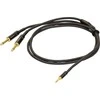 PROEL 3,5 mm stereo vyriškas – 2 x 6,3 mm monofoninis, 5 m, juodas