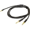 PROEL 3,5 mm stereo vyriškas - 2 x 6,3 mm mono, 1,5 m, juodas