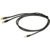 PROEL 3,5 mm stereo vyriškas - 2 x RCA vyriškas, 1,5 m, juodas