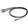 PROEL 3,5 mm stereo vyriškas - 2 x RCA vyriškas, 1,5 m, juodas