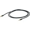 PROEL 3,5mm stereo uros - 3,5mm stereo uros, 1,5m, musta