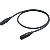 PROEL mikrofono laidas, 0,5m, juodas