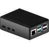 Raspberry Pi -alumiinikotelo jäähdytyssiilillä, Raspberry Pi 5 B, musta