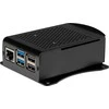 Joy-IT Aluminiumcase for Raspberry Pi 5 - juodas, with mount