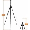 „Rollei“ – kompaktiškas keliautojo trikojis Nr. 2 – aliuminio – 43,5 cm pakuotės dydis, 44 cm minimalus aukštis, 180 cm maksimalus aukštis