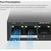 Šakotuvas Mercusys MS105GP 5-porttinen PoE+-kytkin