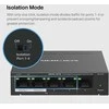 Šakotuvas Mercusys MS105GP 5-porttinen PoE+-kytkin