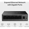 Šakotuvas Mercusys 5-port Gigabit Desktop Switch | MS105GS | Nevaldomas | Darbalaukis | Gigabit Ethernet (vario) jungtys kiekis 5