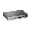 Šakotuvas ZYXEL GS1350-12HP, 12 prievadų valdomas CCTV POE komutatorius, didelio nuotolio, 130 W (1 metų NCC PRO paketo licencija) (5 metų garantija)