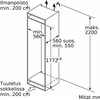 Šaldytuvas Siemens GI81NVEE0 iQ300 kaappipakastin, integroitava