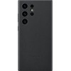 Dėklas Samsung Galaxy S23 Ultra Leather Cover Juodas