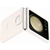 PF731TUE Silikoninis dėklas with Ring for Samsung Galaxy Flip 5, Kreminis (Kreminis)