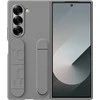 Dėklas Samsung Galaxy Fold6 stovimas dangtelis su pilku dirželiu