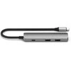 SATECHI 4-in-1 USB-C Slim Multiport Adapteris 4K (Kosminė pilka)