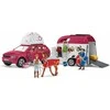 Schleich Horse Club 42535 - Seikkailu autolla ja hevostenkuljetusvaunulla