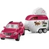 Schleich Horse Club 42535 - Seikkailu autolla ja hevostenkuljetusvaunulla