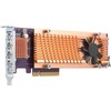 „Qnap QM2-4P-384“, PCIe SSD išplėtimo plokštė, 4 x M.2 2280 M.2 PCIe (3 kartos x4), žemo profilio / viso aukščio laikiklis