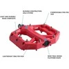 Shimano PD-GR400 Flat Pedal polkimet, punainen