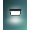 Sieninis šviestuvas Paviršinė LED panelė PHILIPS MAGNEOS, 12W, 2700K, 1150lm, juodos sp., 21 x 21 x h2,8 cm