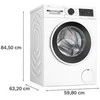 Skalbimo mašina Bosch WGG244FWSN Serie 6 pyykinpesukone