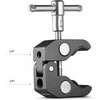 SMALLRIG 2058 SUPER CLAMP WITH 1/4" &amp; 3/8" THREAD