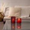 Star Trading Flamme Dotty LED-kynttilä, punainen, 12,5 cm