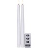 Star Trading Flamme Slim LED-antiikkikynttilä, 2 kpl, 28cm, valkoinen