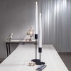 Star Trading Flamme Slim LED-antiikkikynttilä, 2 kpl, 28cm, valkoinen