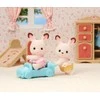 Sylvanian Families Epoch Sylvanian Rabbit Dvyniai su šokoladine ausimi (05420)