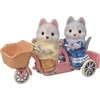 Playset Sylvanian Families Husky broliai ir seserys ir jų tandemas
