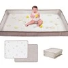 Taf Toys dvipusis vandeniui atsparus putų kilimėlis Fold and Fun, 150 × 180 su kamuoliukais