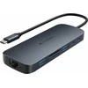 HyperDrive Next USB-C-Hubi, 10 porttia, muistikortinlukijat, keskiyön sininen