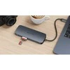 HyperDrive Next USB-C-Hubi, 11 porttia, muistikortinlukijat, keskiyön sininen