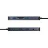 HyperDrive Next USB-C-Hubi, 11 porttia, muistikortinlukijat, keskiyön sininen