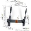 Laikiklis Vogels Quick TVM 1415 Tilt Medium Wall Mount Juodas
