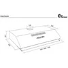 Thermex Manchester Standard gartraukis, baltas, 60 cm