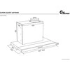Gartraukis Thermex Super Silent Slider -liesituuletin, valkoinen, 50 cm