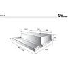 Thermex York III Standard gartraukis, pilkas/plieno, 60 cm