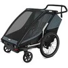 THULE Chariot Cab 2 - dviračio priekaba, 2in1 dviračio priekaba | Tamsiai pilka
