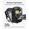 tomtoc UrbanEX-T77 Nešiojamas kompiuteris Backpack, 26 l, musta