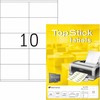 TopStick 8734 -tulostustarrat, 10-osainen, 105 x 57 mm